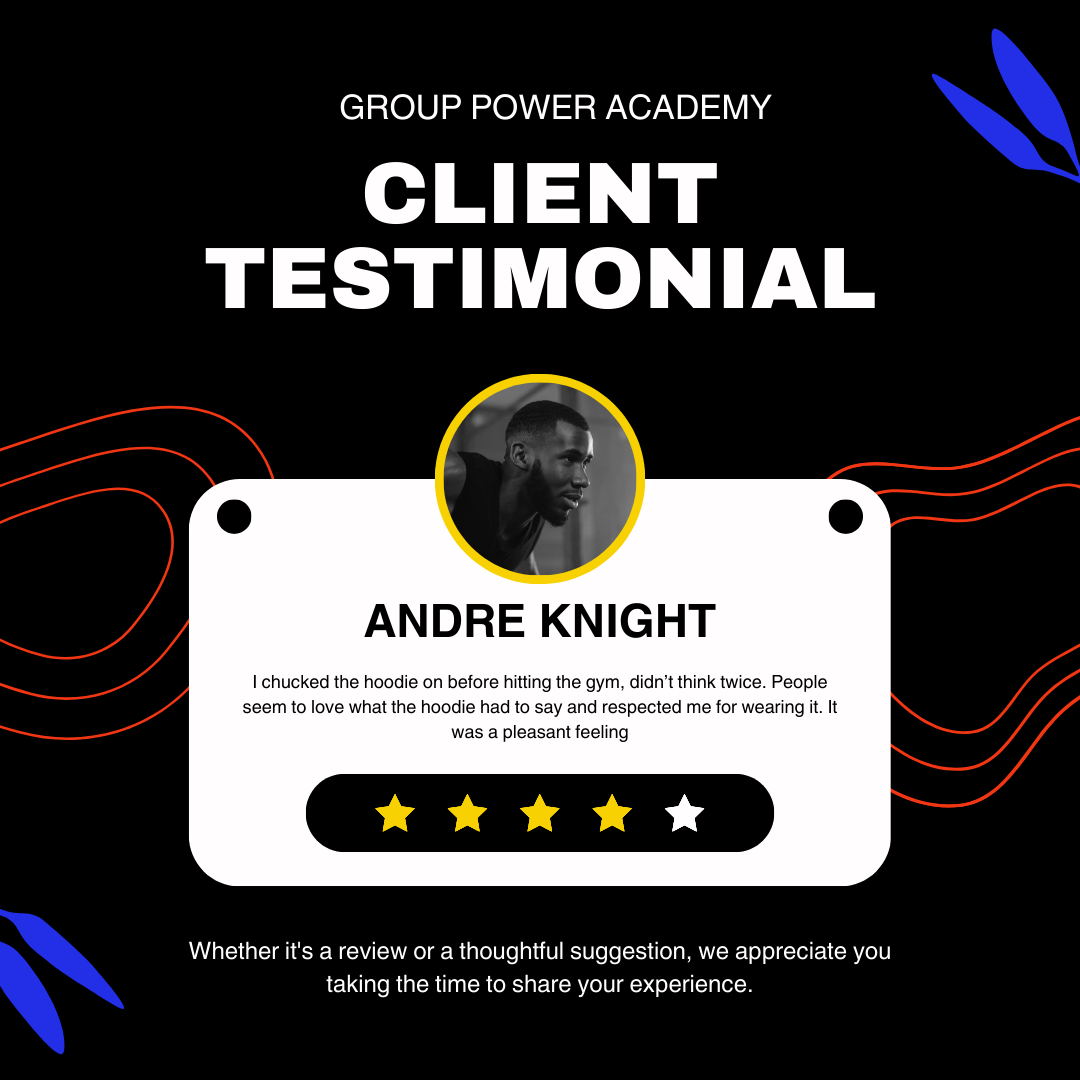 Client Testimonial. A.C.I.D shop. Group Power Academy